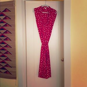 Billabong Red Floral Maxi Dress-Size Large
